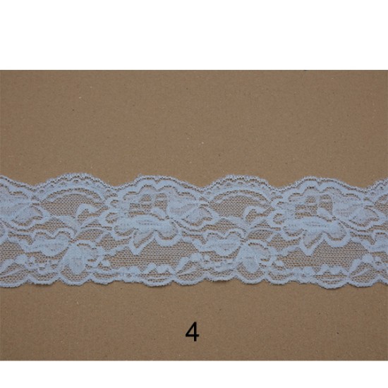Ελαστική δαντέλα 8 cm σε 6 χρώματα (92069)