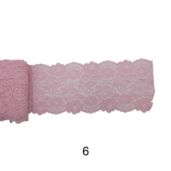 Ελαστική δαντέλα 13 cm σε 8 χρώματα (92052)