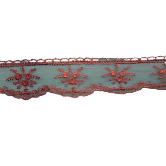 Δαντέλα γαλλική σαντιγί εκάι 4 cm  ()