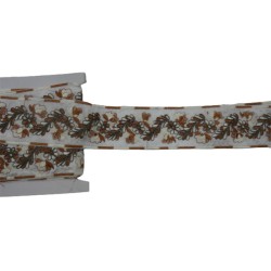 Τρέσα κεντημένη με μεταλλική κλωστή 7 cm