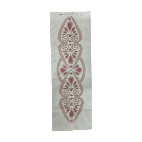 Τραβέρσα Νο 216 κόκκινο 0,33 x 1,35 m Ανθέμιο (μπεζ χρυσό) ()