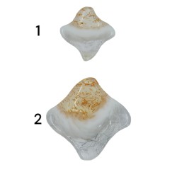 Κουμπί μόδας με χρυσό και ασημί εφέ