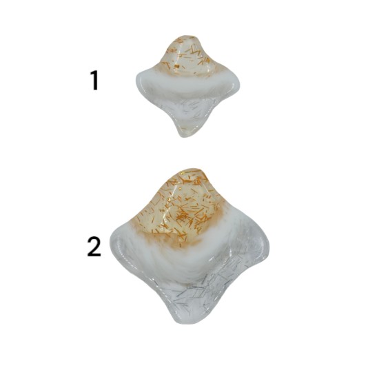 Κουμπί μόδας με χρυσό και ασημί εφέ ()