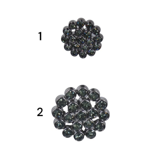 Κουμπί μόδας με στρας ()