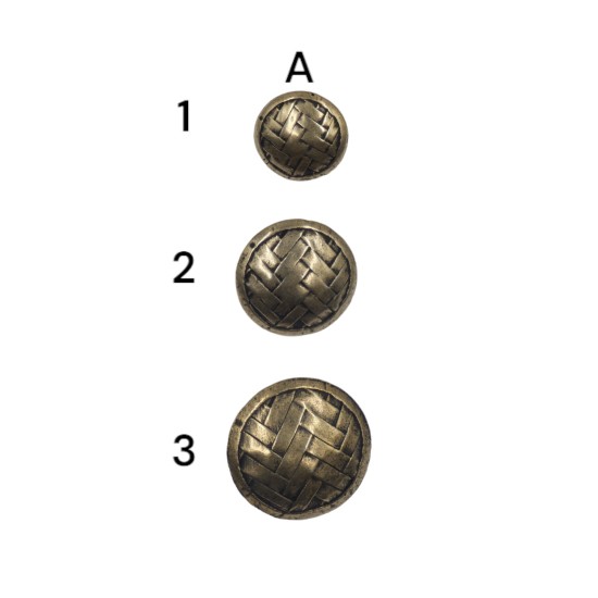 Μεταλλικό κουμπί χρυσό και μπρονζέ ()