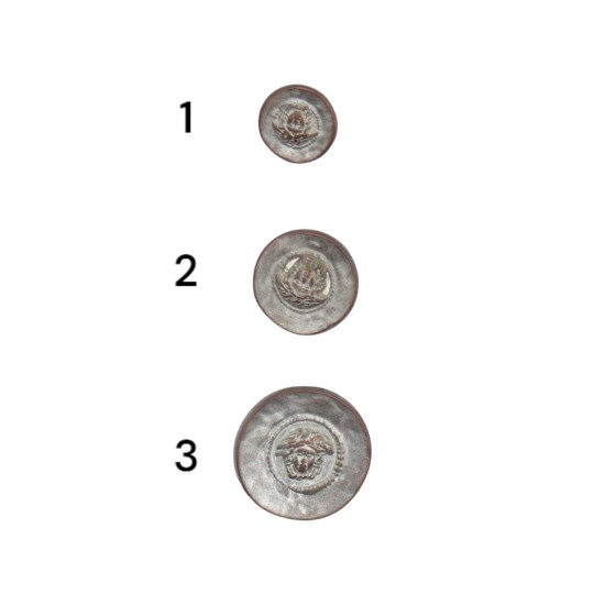 Μεταλλικό κουμπί με οικόσημο ()