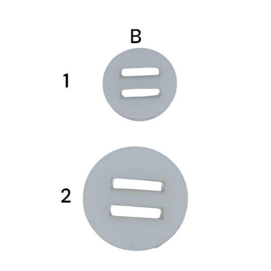 Κουμπί μόδας σε 3 χρώματα (97911)