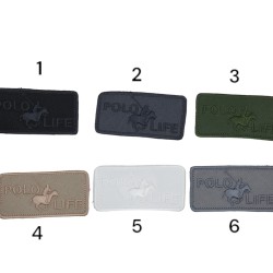 Θερμοκολλητικό Μοτίφ polo life σε 6 χρώματα 6 x 3 cm