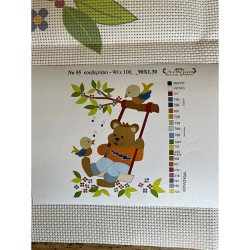 ΣΤΑΜΠΩΤΟ ΚΟΥΒΕΡΤΑΚΙ ΑΡΚΟΥΔΑΚΙ 0,90 Χ 1,00 Μ