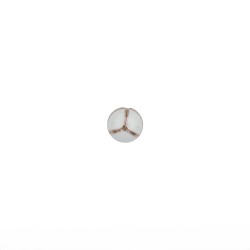 Κουμπί χρυσό με λευκή λεπτομέρεια