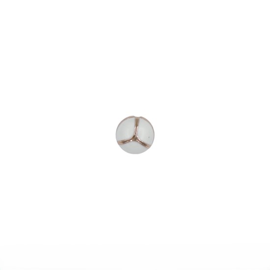 Κουμπί χρυσό με λευκή λεπτομέρεια ()