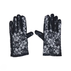 Γάντι με δαντέλα σε μαύρο χρώμα