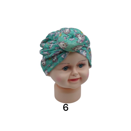 Παιδικά τυρμπάν με σχέδιο μονόκερους σε 6 χρώματα (112460)