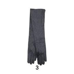 Γάντια γυναικεία με στρας μέχρι τον αγκώνα σε 3 χρώματα