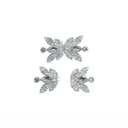 Κόπτσα μεταλλική Διακοσμημένη με Πέτρες και στρας 5 cm