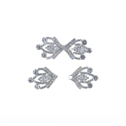 Κόπτσα μεταλλική Διακοσμημένη με Πέτρες και στρας 6 cm