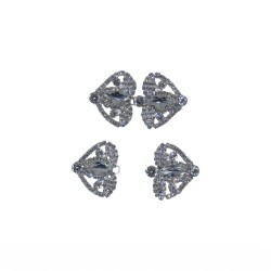 Κόπτσα μεταλλική Διακοσμημένη με Πέτρες και στρας 5 cm