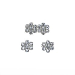 Κόπτσα μεταλλική Διακοσμημένη με Πέτρες και στρας 3 cm