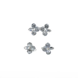 Κόπτσα μεταλλική Διακοσμημένη με Πέτρες και στρας 4 cm