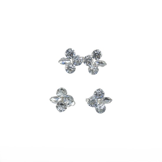 Κόπτσα μεταλλική Διακοσμημένη με Πέτρες και στρας 4 cm ()