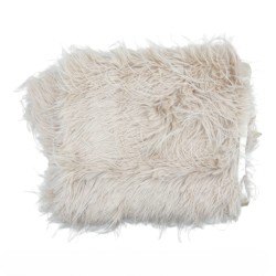 Γούνινη εσάρπα σε εκρου