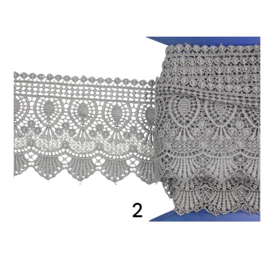 Κυπούρ δαντέλα με μύτες 10cm σε 6 χρώματα (104645)