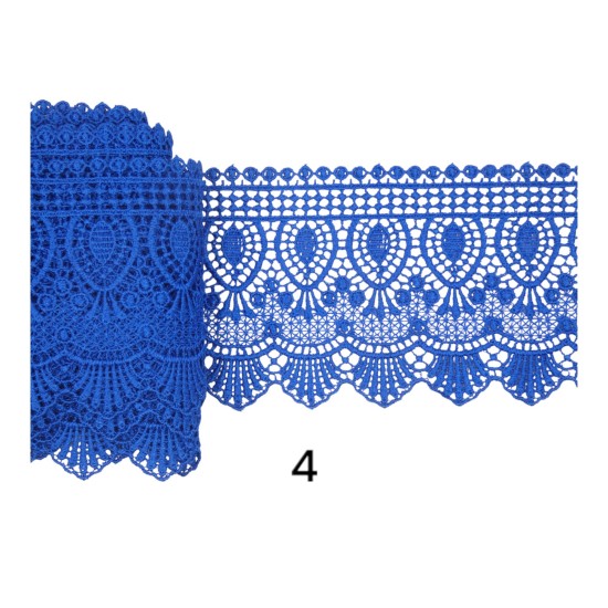 Κυπούρ δαντέλα με μύτες 10cm σε 6 χρώματα (104647)