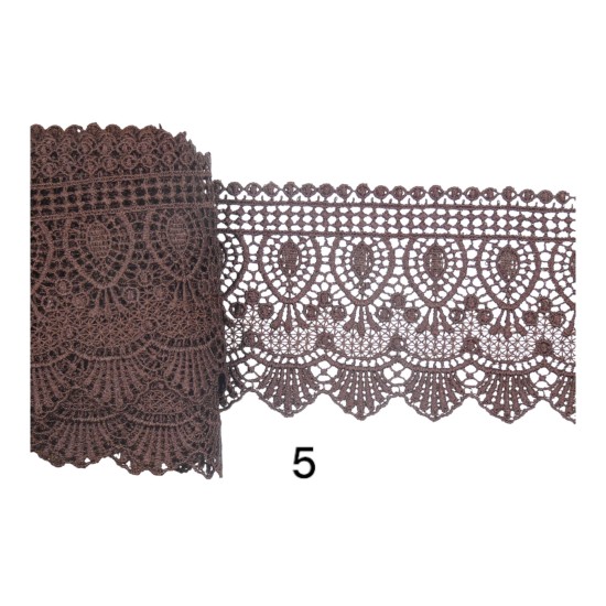 Κυπούρ δαντέλα με μύτες 10cm σε 6 χρώματα (104648)