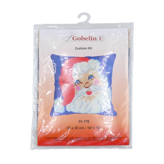 Χριστουγεννιάτικο Kit πινακάκι σχέδιο Άγιος Βασίλης 35 x 35 cm ()