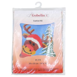 Χριστουγεννιάτικο Kit πινακάκι σχέδιο Τάρανδος 35 x 35 cm