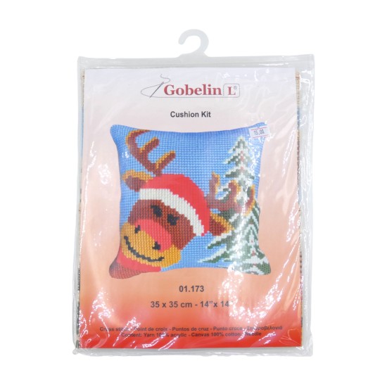 Χριστουγεννιάτικο Kit πινακάκι σχέδιο Τάρανδος 35 x 35 cm ()