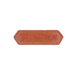 Θερμοκολλητικό μοτίφ με δερματίνη Justice 8x2.5 cm 