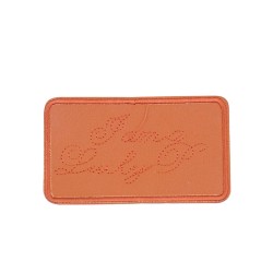 Θερμοκολλητικό μοτίφ με δερματίνη 9.5x5.5 cm 