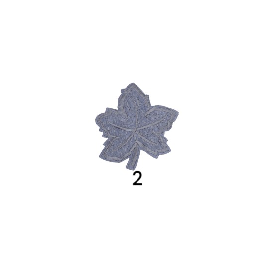 Θερμοκολλητικό μοτιφ φυλλο σε 12 χρώματα 5x5 cm (110510)
