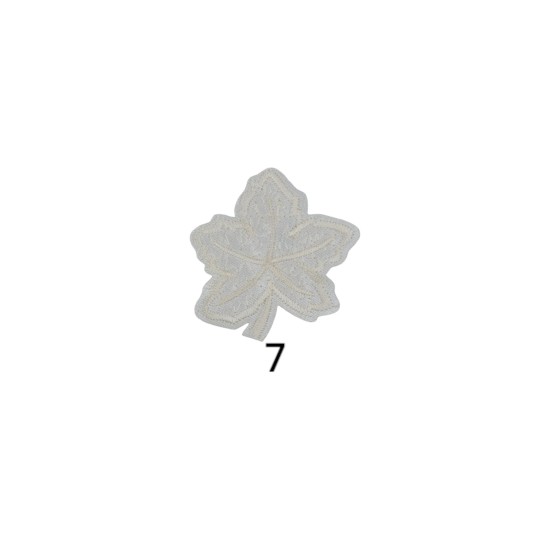 Θερμοκολλητικό μοτιφ φυλλο σε 12 χρώματα 5x5 cm (110514)