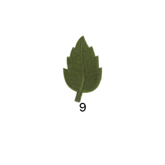 Θερμοκολλητικό μοτιφ φυλλο σε 15 χρώματα 5x3 cm (101064)