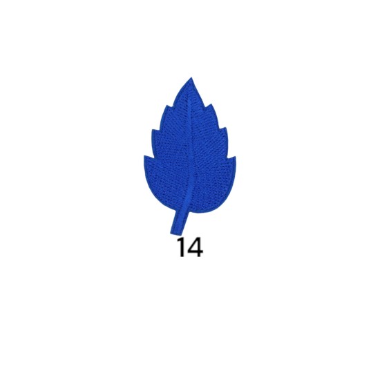 Θερμοκολλητικό μοτιφ φυλλο σε 15 χρώματα 5x3 cm (101069)