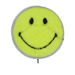 Θερμοκολλητικό μοτιφ φατσούλα με πούλιες σε 6 χρώματα 9 cm