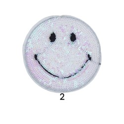 Θερμοκολλητικό μοτιφ φατσούλα με πούλιες σε 6 χρώματα 9 cm