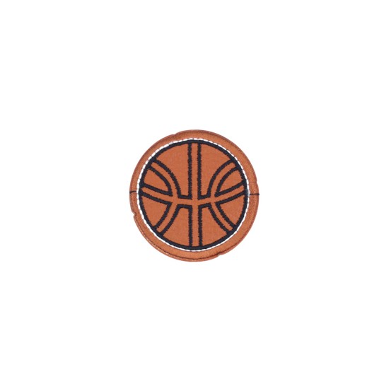 Θερμοκολλητικό μοτίφ με δερματίνη μπάλα Basket 5.5cm  ()