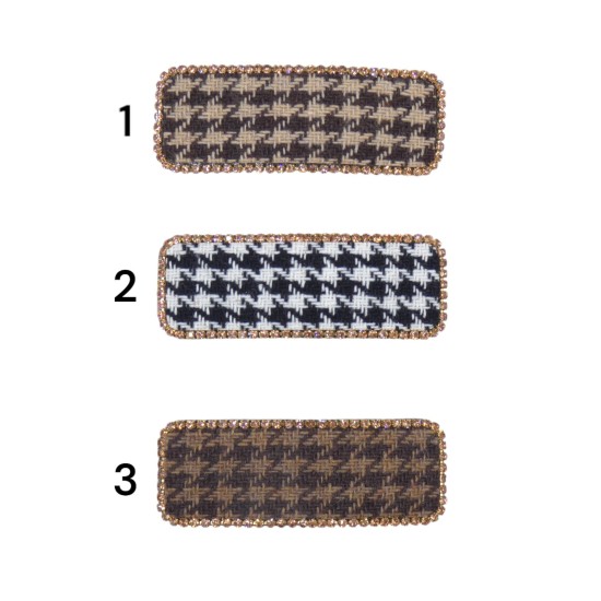 Κλιπς μαλλιών στρας σε 3 χρώματα ()