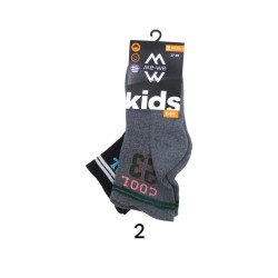 Παιδική ημίκοντη αθλητική κάλτσα με σχέδια, μισή πετσέτα σε 3 μεγέθοι Παιδική ημίκοντη αθλητική κάλτσα με σχέδια, μισή πετσέτα σε 3 μεγέθοι