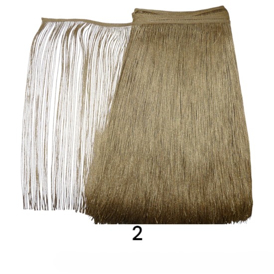 Μεταλλιζέ κρόσσι ρεγιόν σε 3 χρώματα 50 cm (111507)