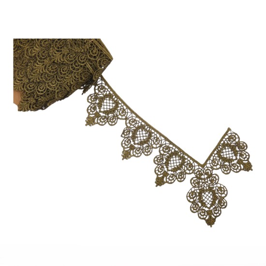 Γωνία λασέ σκούρο χρυσό 18 cm (101664)