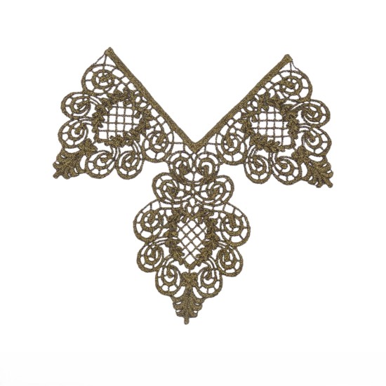 Γωνία λασέ σκούρο χρυσό 18 cm ()