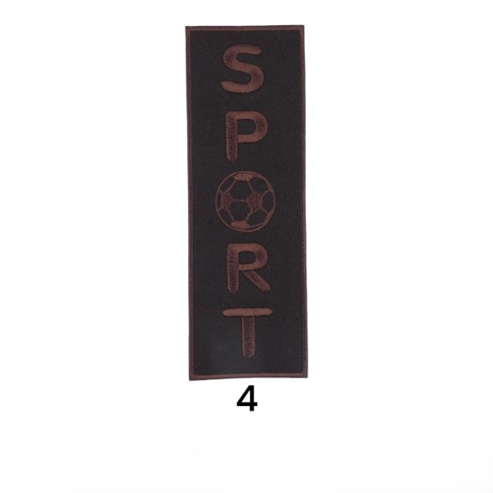 Θερμοκολλητικό μοτίφ SPORT σε 6 χρώματα 15 x 5 cm  (101736)