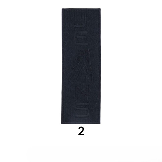 Θερμοκολλητικό μοτίφ JEANS σε 6 χρώματα 12 x 4 cm  (110716)