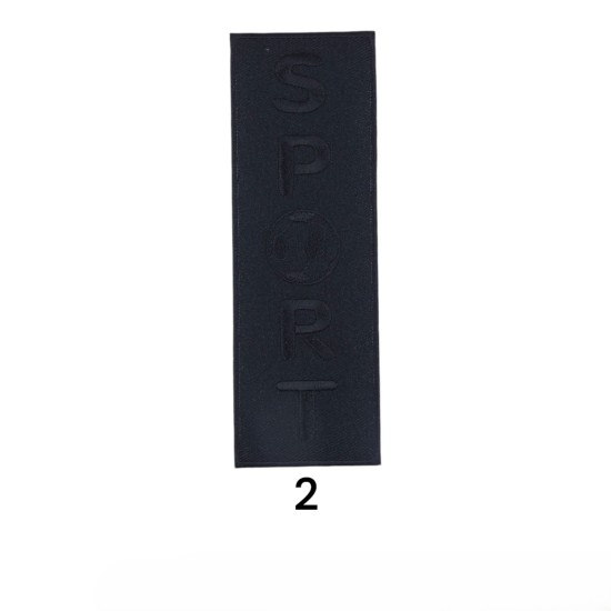 Θερμοκολλητικό μοτίφ SPORT σε 6 χρώματα 15 x 5 cm  (101734)