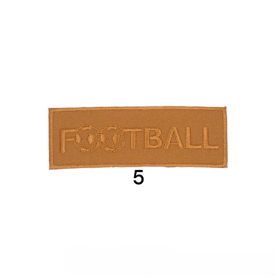 Θερμοκολλητικό Μοτίφ football σε 6 χρώματα 9x3 cm (111144)