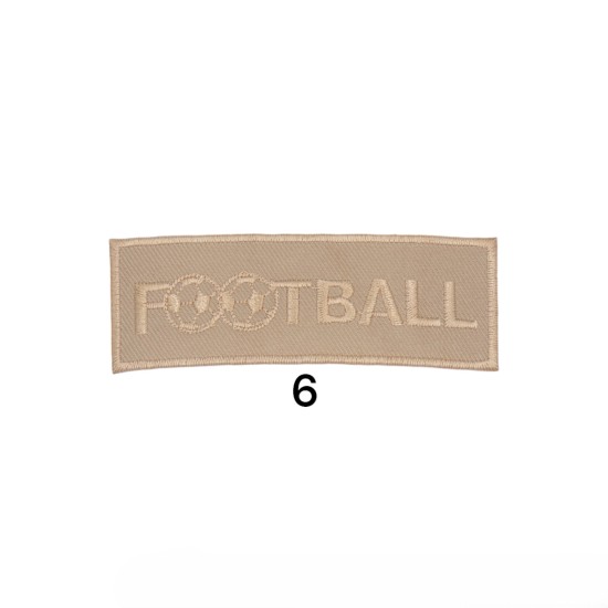 Θερμοκολλητικό Μοτίφ football σε 6 χρώματα 9x3 cm (111145)